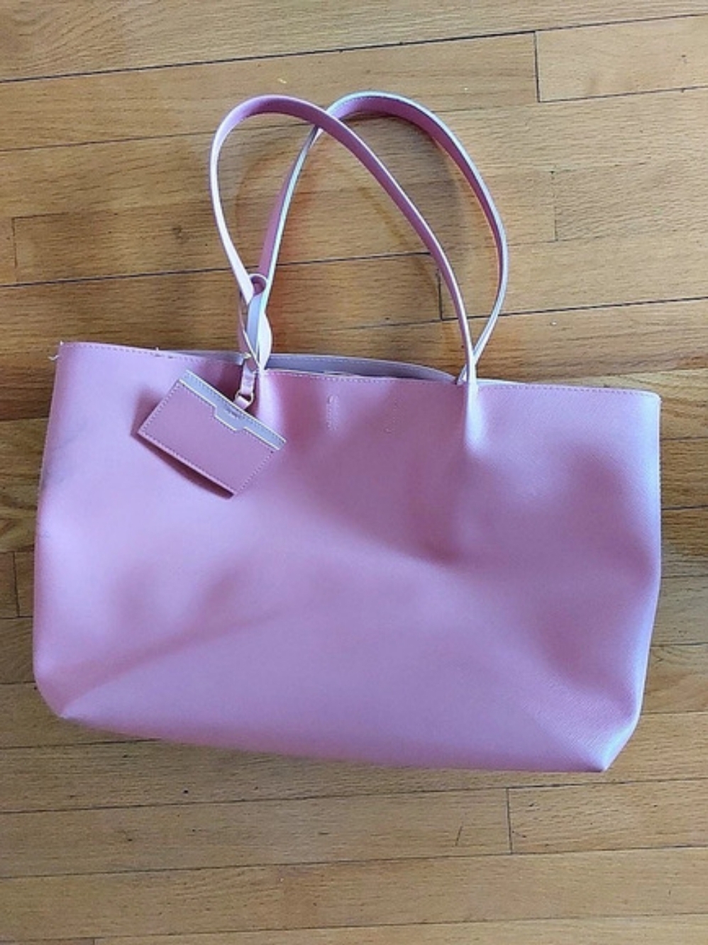Indigo Pink Tote Bag With Cardholder